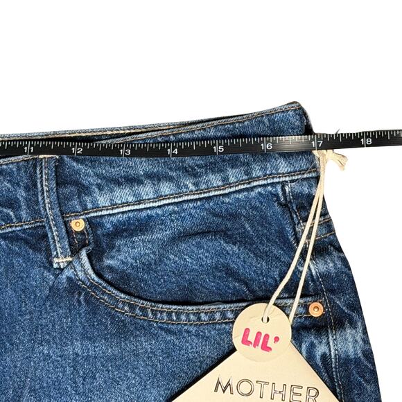 MOTHER Petite Lil' Spitfire Nerdy Cuff Jeans Did You Bring Me Anything 30P NWT - Picture 4 of 7